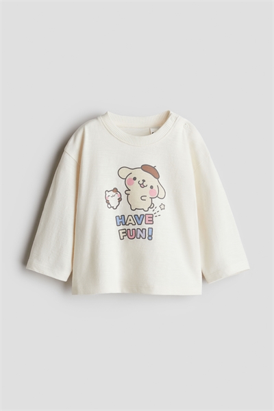 Топ из джерси с принтом и мотивами 1254807001