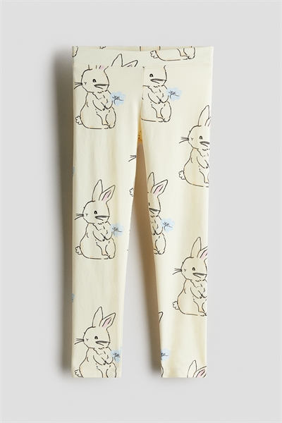 Леггинсы из принтованного трикотажа 1216949021