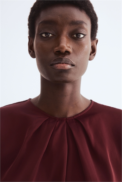 Блузка со складками спереди 1286306002