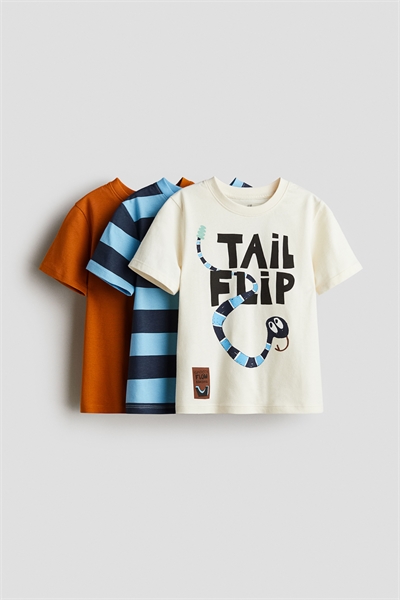 Футболки с принтом в упаковке из 3 штук 1250870004