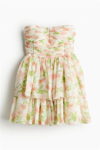 Платье-бандо с расклешенной юбкой 1226867002