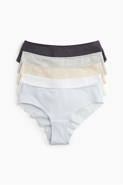 Трусы-хипстеры в упаковке из 5 штук 1011444025