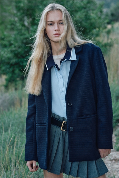 Блейзер из фактурного плетения 1269472004