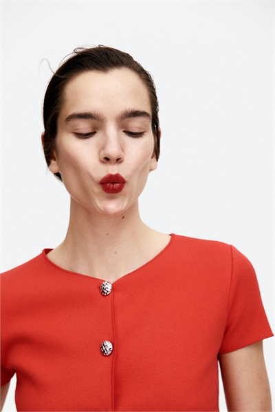 Кардиган из джерси с короткими рукавами 1276112004