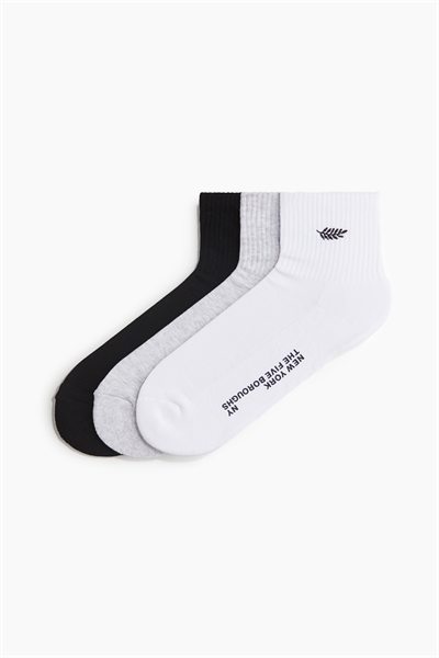 Короткие носки в упаковке из 3 штук 1287831001