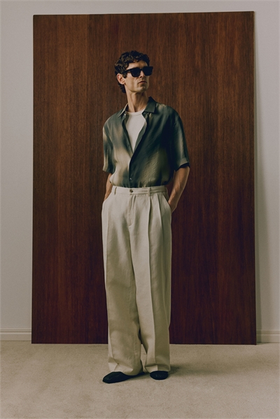 Рубашка Regular Fit с коротким рукавом из смеси модала 1264868016