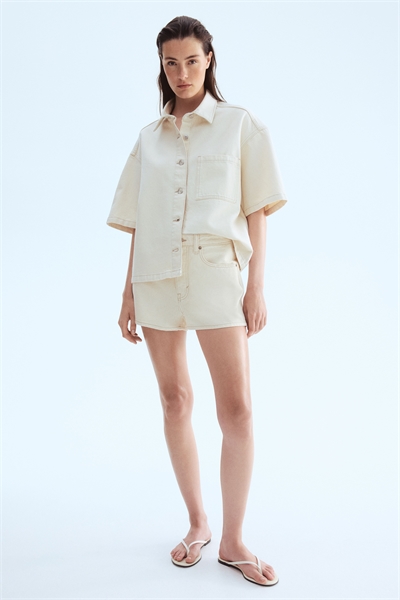 Высокие джинсовые шорты 1258880005