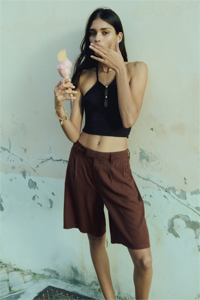 Топ с декором из бисера 1285776001