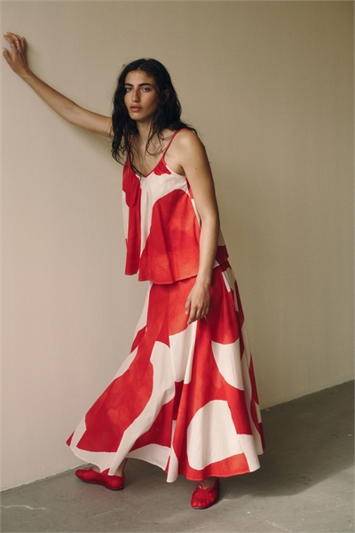 Круглая юбка из хлопка 1292462001