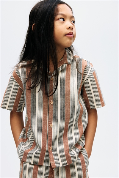 Курортная рубашка из льняного бленда 1277060001