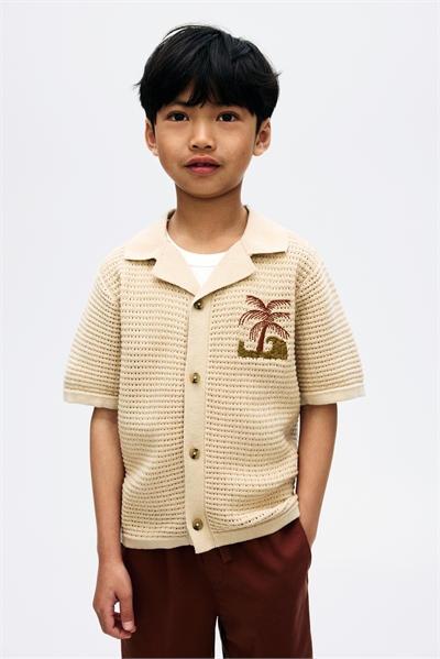 Трикотажная курортная рубашка 1280527001