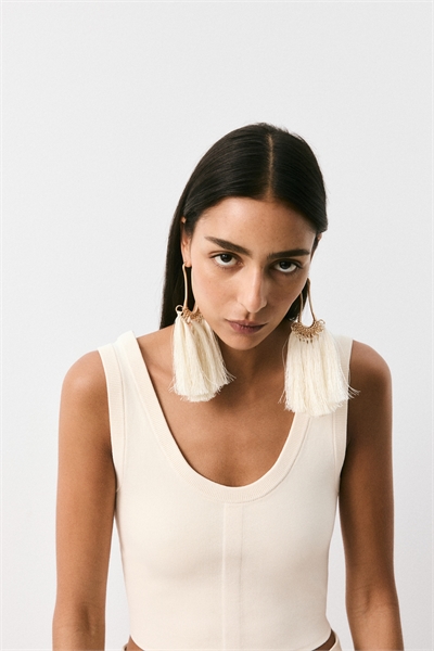 Жилетный топ из плотного трикотажа 1289238002