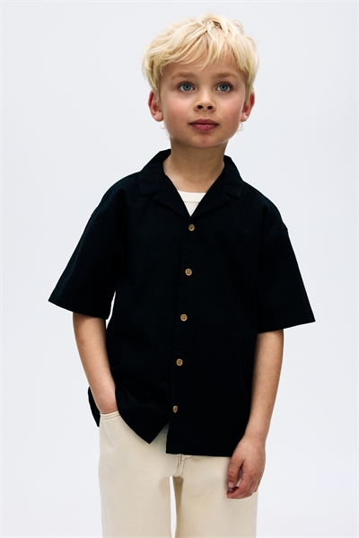 Курортная рубашка из льняного бленда 1289758002