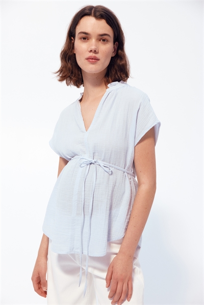 Блузка из муслина с завязками MAMA 1255762004