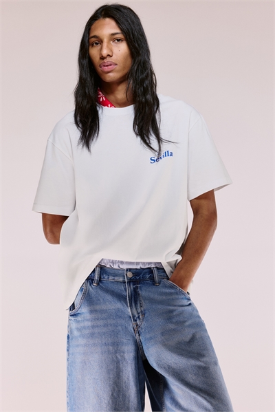 Футболка с принтом свободного кроя 1034065170