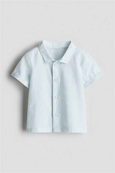 Хлопковая рубашка с короткими рукавами 1232740006