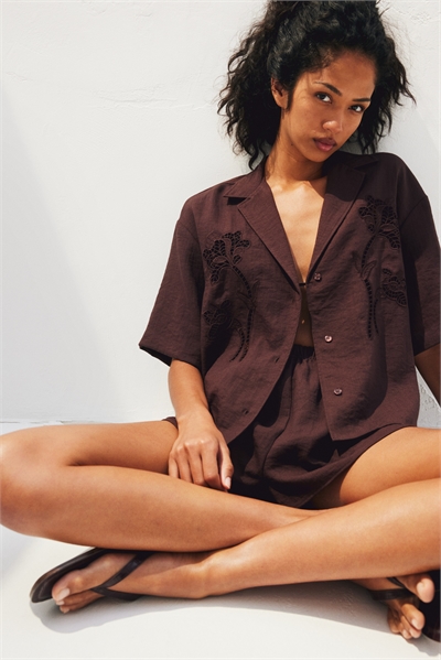 Рубашка в стиле Broderie anglaise 1269001004