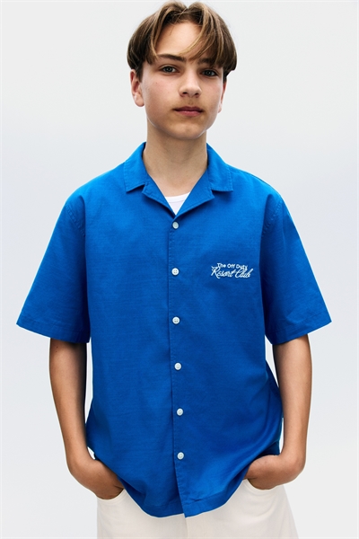 Хлопковая курортная рубашка 1274219002