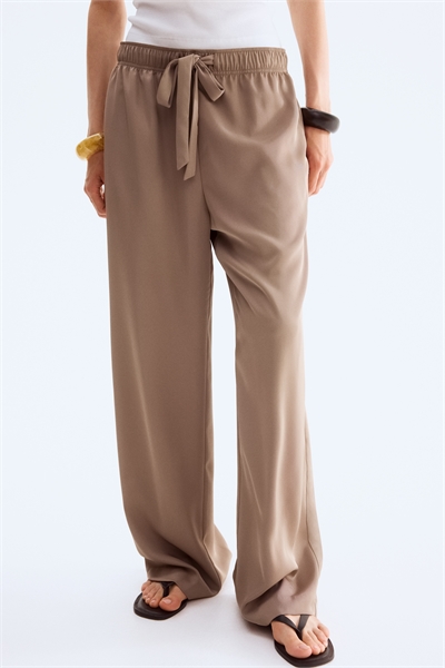 Брюки из саржи с рисунком 1283190006