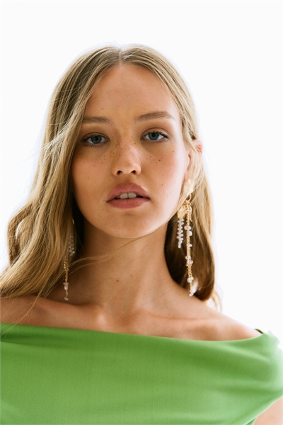 Топ с драпировкой на плечах 1297846004