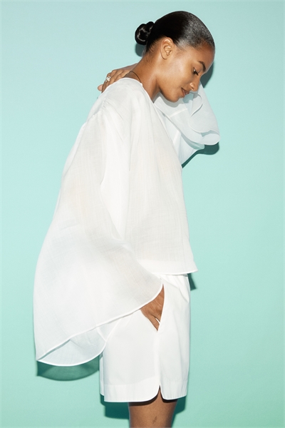 Хлопковые шорты с завязками 1276105005