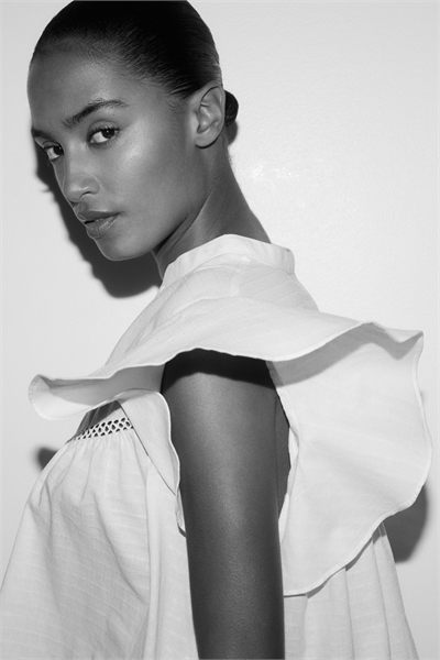 Блузка из доби-трикотажа 1282129001