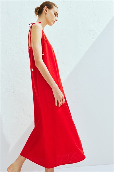 Платье с завязками Broderie anglaise 1297232001