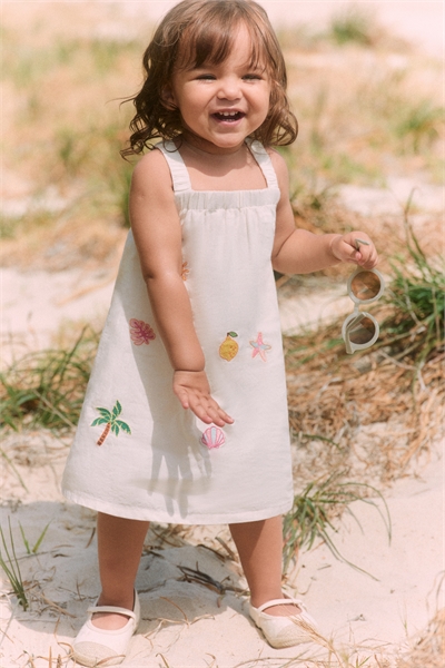 Платье из льняной смеси 1286116001