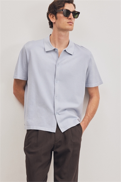 Рубашка из тонкого трикотажа Regular Fit 1286240003