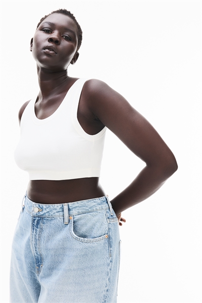 Кроп-топ в рубчик хлопок 1287221002