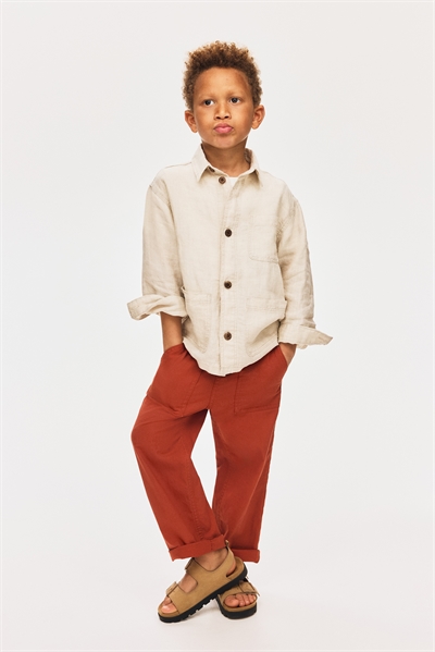 Брюки из льняной смеси 1288682004