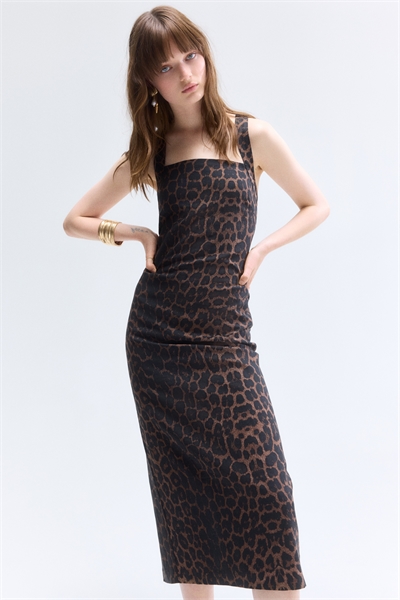 Платье из льняного бленда 1291703002