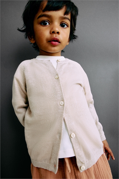 Льняной кардиган тонкой вязки 1292673001