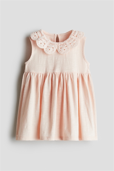 Платье из джерси с воротником 1293598001