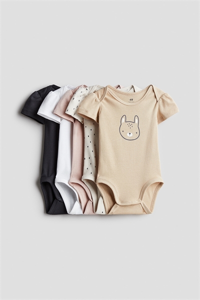 Хлопковые боди в упаковке из 5 штук 1159381029