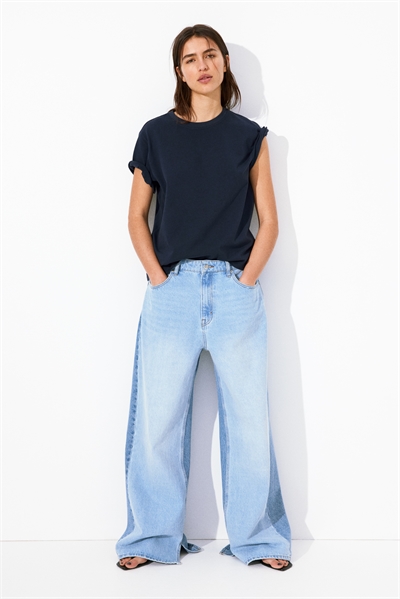 Хлопковая футболка оверсайз 1290372005