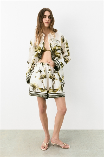 Шорты из льняного бумажного пакета 1293397001