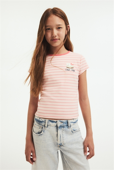 Хлопковый топ с принтом-мотивом 1292023002