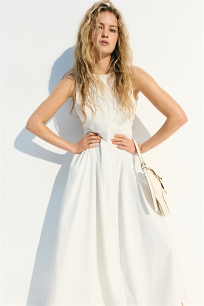 Платье из хлопкового поплина с открытой спиной 1297710001