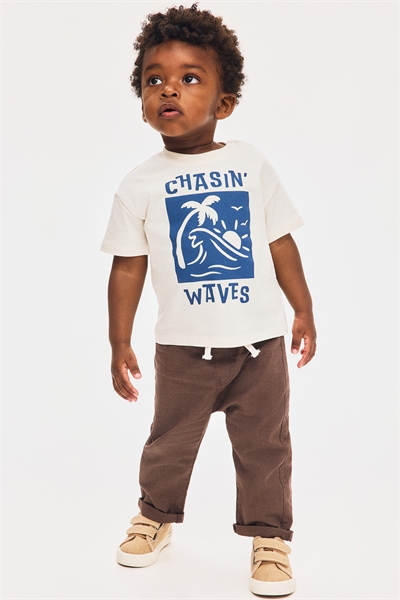 Джоггеры из льняного бленда 1273559005