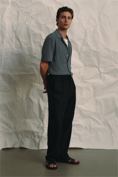 Брюки из льняной смеси с расслабленной посадкой 1275592003