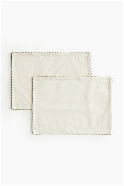 Коврики с гребешковыми краями в упаковке из 2 штук 1282718001