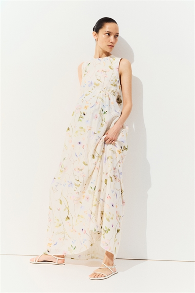 MAMA Длинное платье с бантом на спине 1255729001