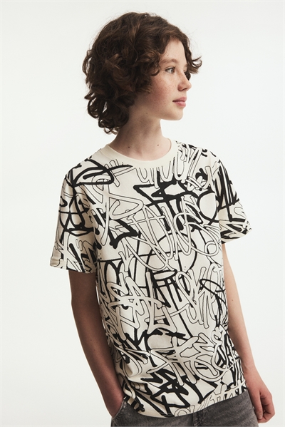 Футболка с принтом хлопковая 1118512052