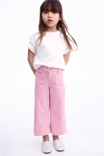 Расклешенные брюки из саржи 1271784003