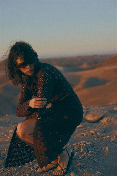 Платье из вязаного трикотажа 1274541002