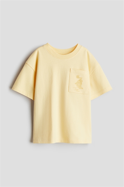 Футболка из хлопка с узором 1228191007