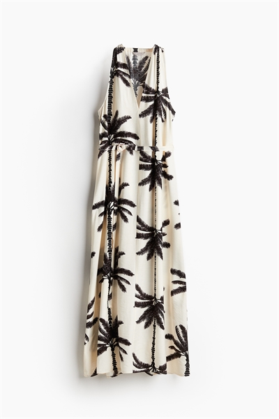 Платье макси с V-образным вырезом 1236785001