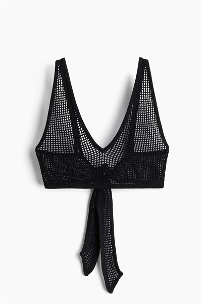 Пляжный топ из дырчатого трикотажа 1232924001