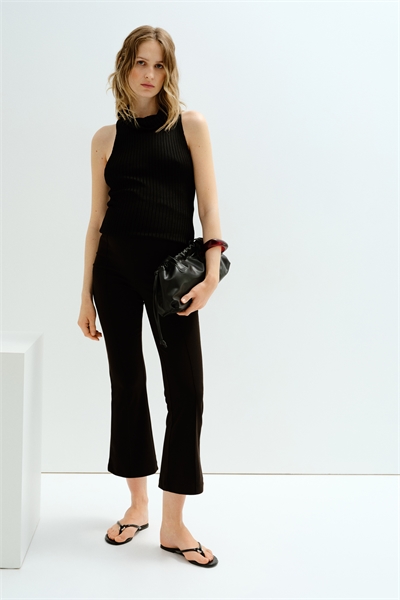 MAMA Брюки из интерлока со складками спереди 1289681001